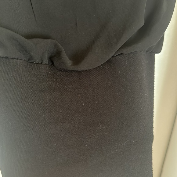 Black Joseph A blouse size medium cotton tank with sheer lining fabric - Picture 7 of 9